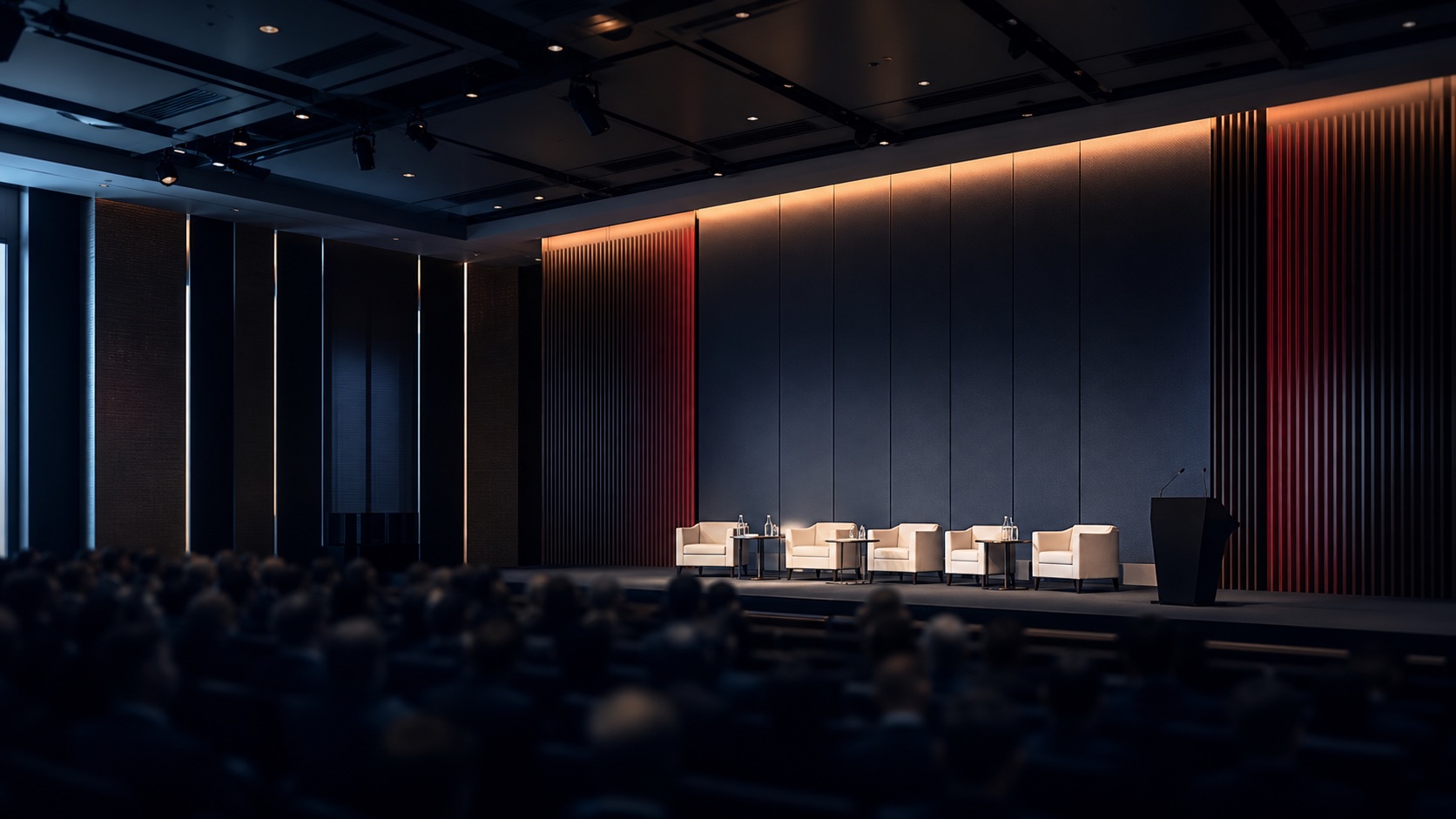 Business leaders in conversation at a London forum
